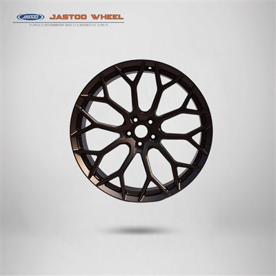 Nový styl kovaný 17 '' Matte Black Car Wheels